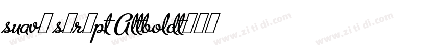 Suave Script AltBold字体转换